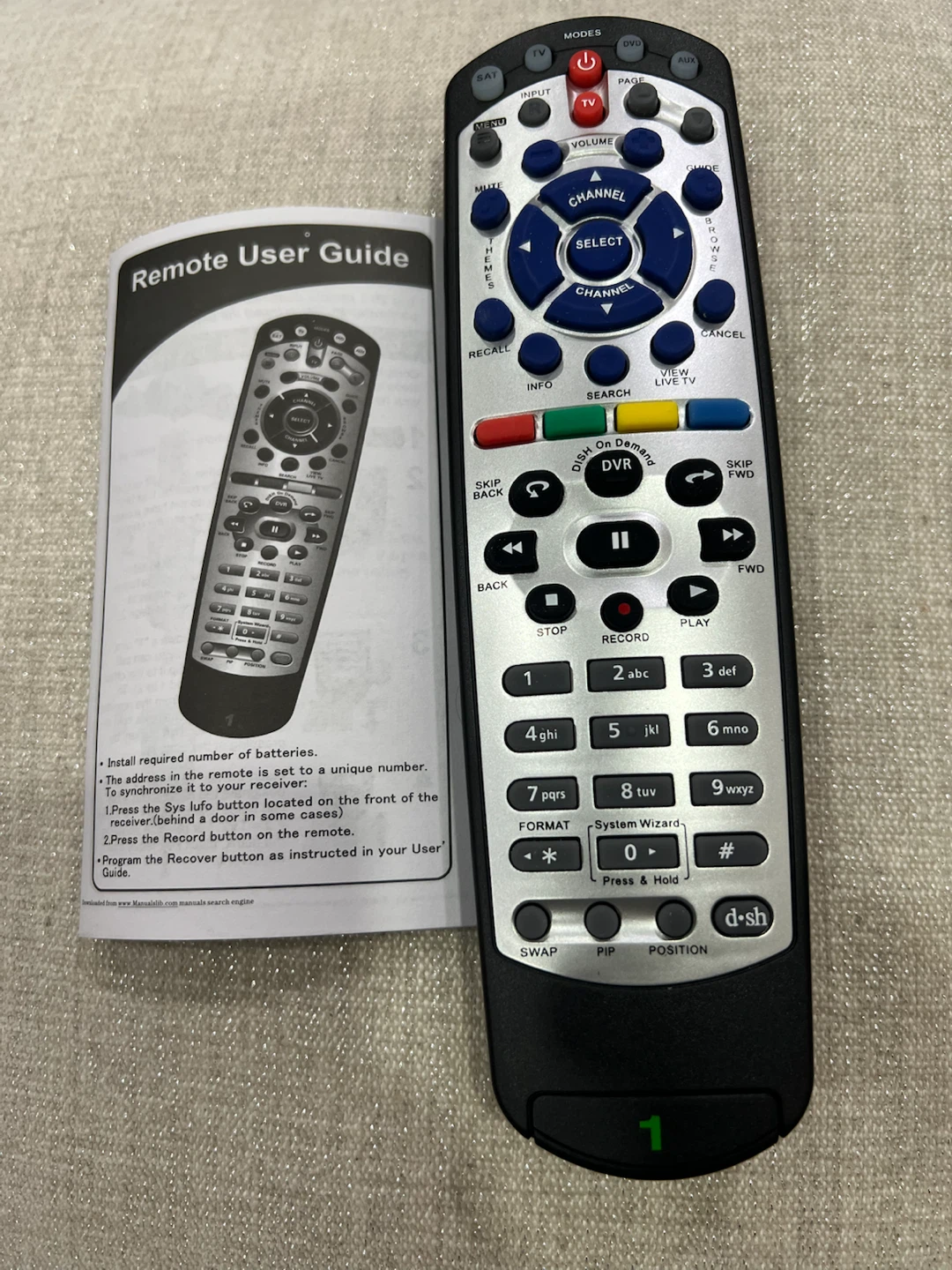 Dish Network Remote Control with User Guide - photo 4