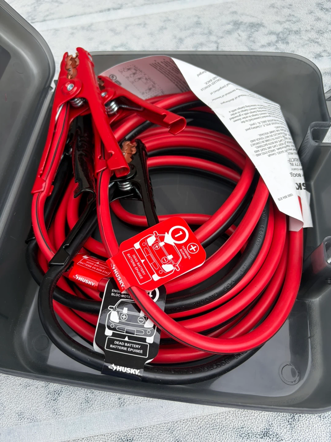 Husky 6 Gauge 16 ft Booster Cables - photo 4