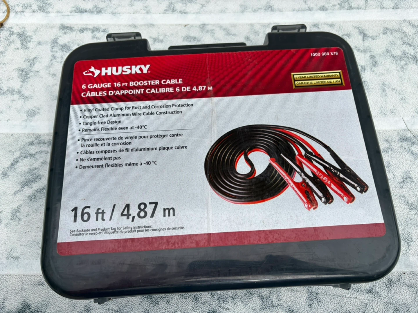 Husky 6 Gauge 16 ft Booster Cables - photo 2