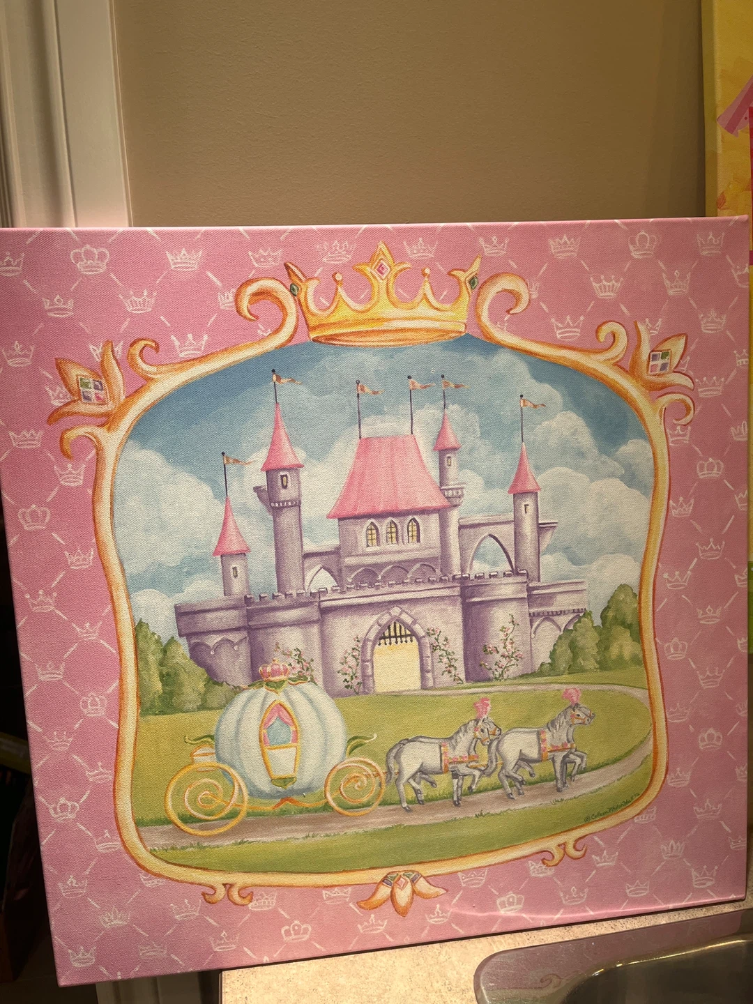 Princess Castle Canvas Wall Art