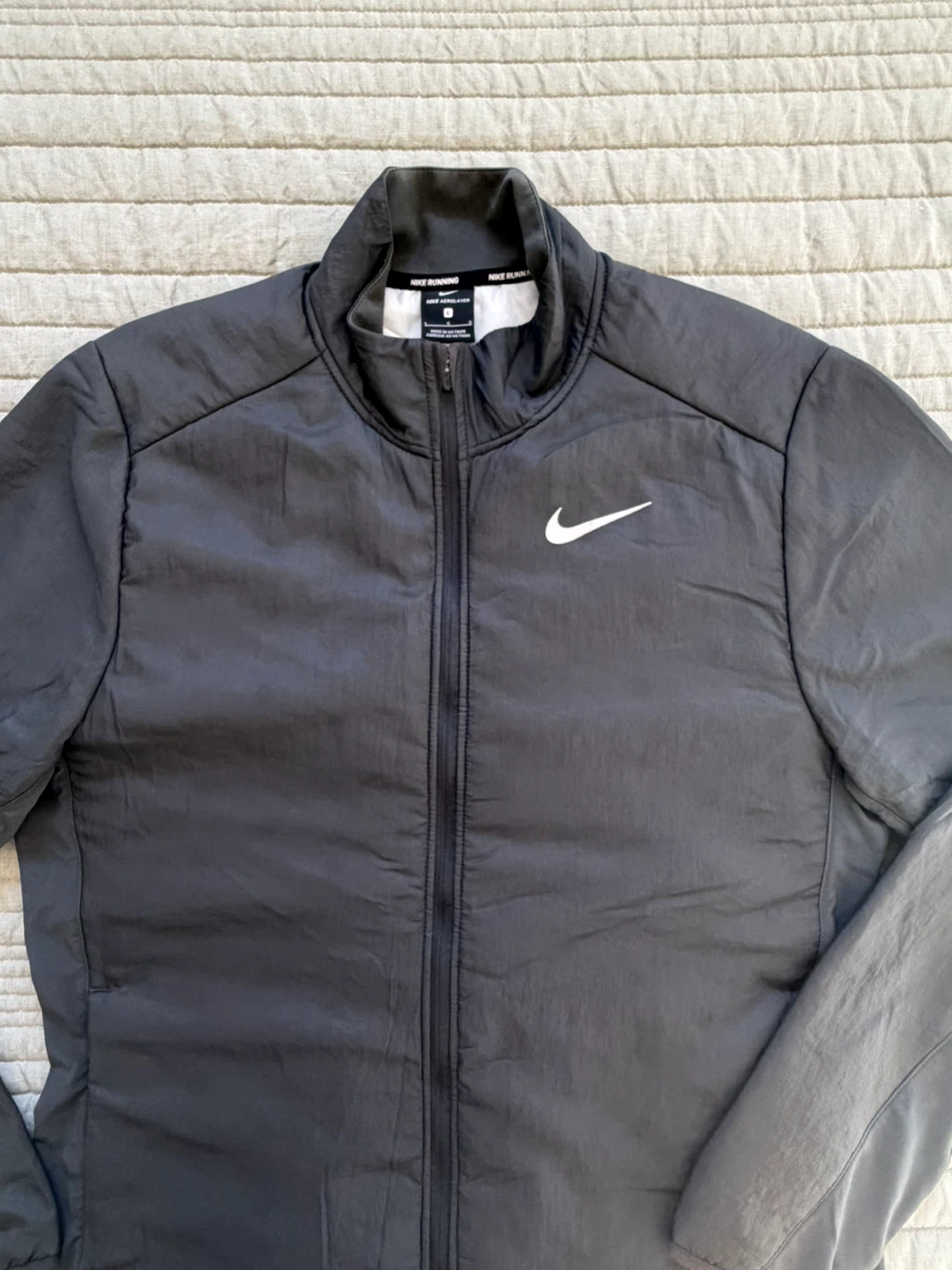 NIKE Men’s Aerolayer Repel Full Zip Running Jacket - Size Large - photo 3
