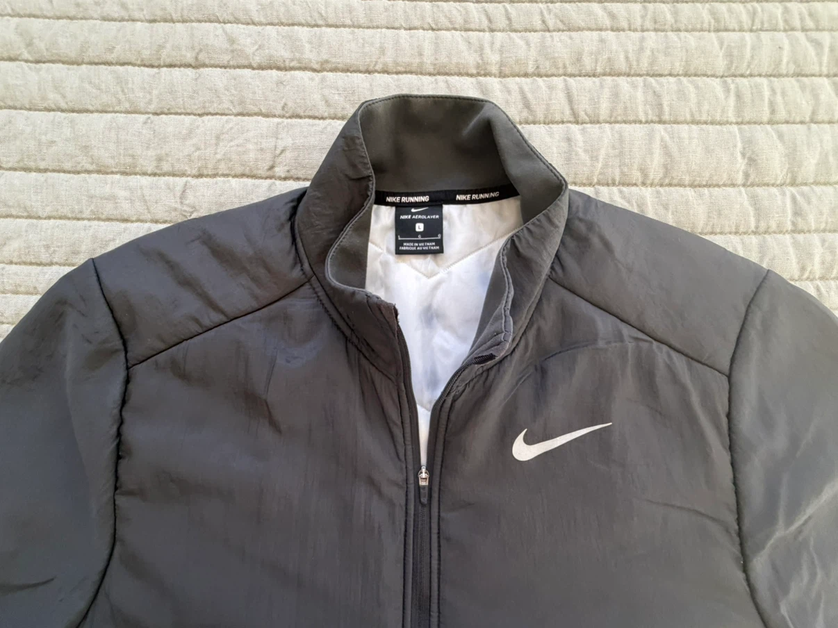 NIKE Men’s Aerolayer Repel Full Zip Running Jacket - Size Large - photo 5