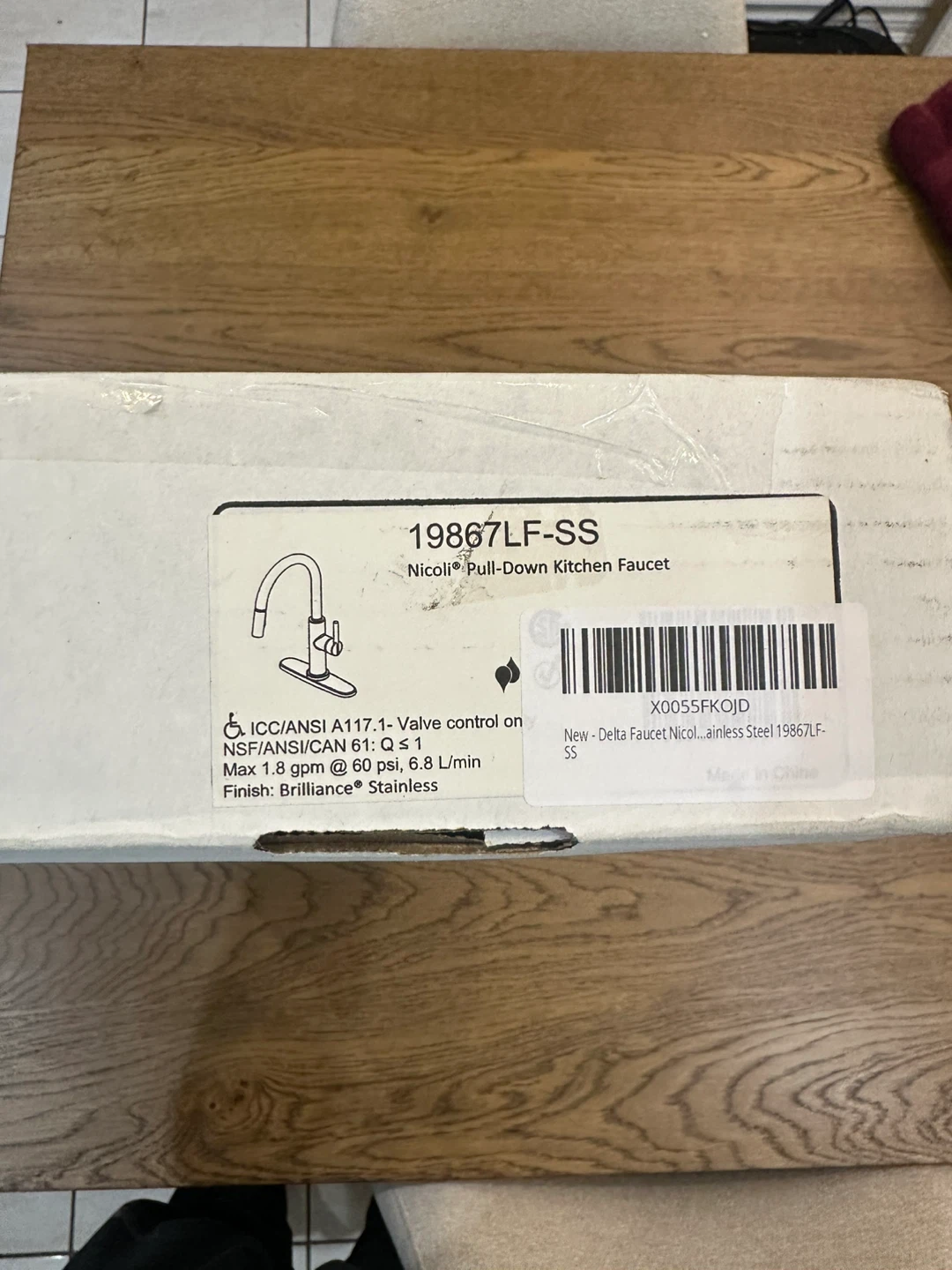 Delta Nicoli Pull-Down Kitchen Faucet - 19867LF-SS