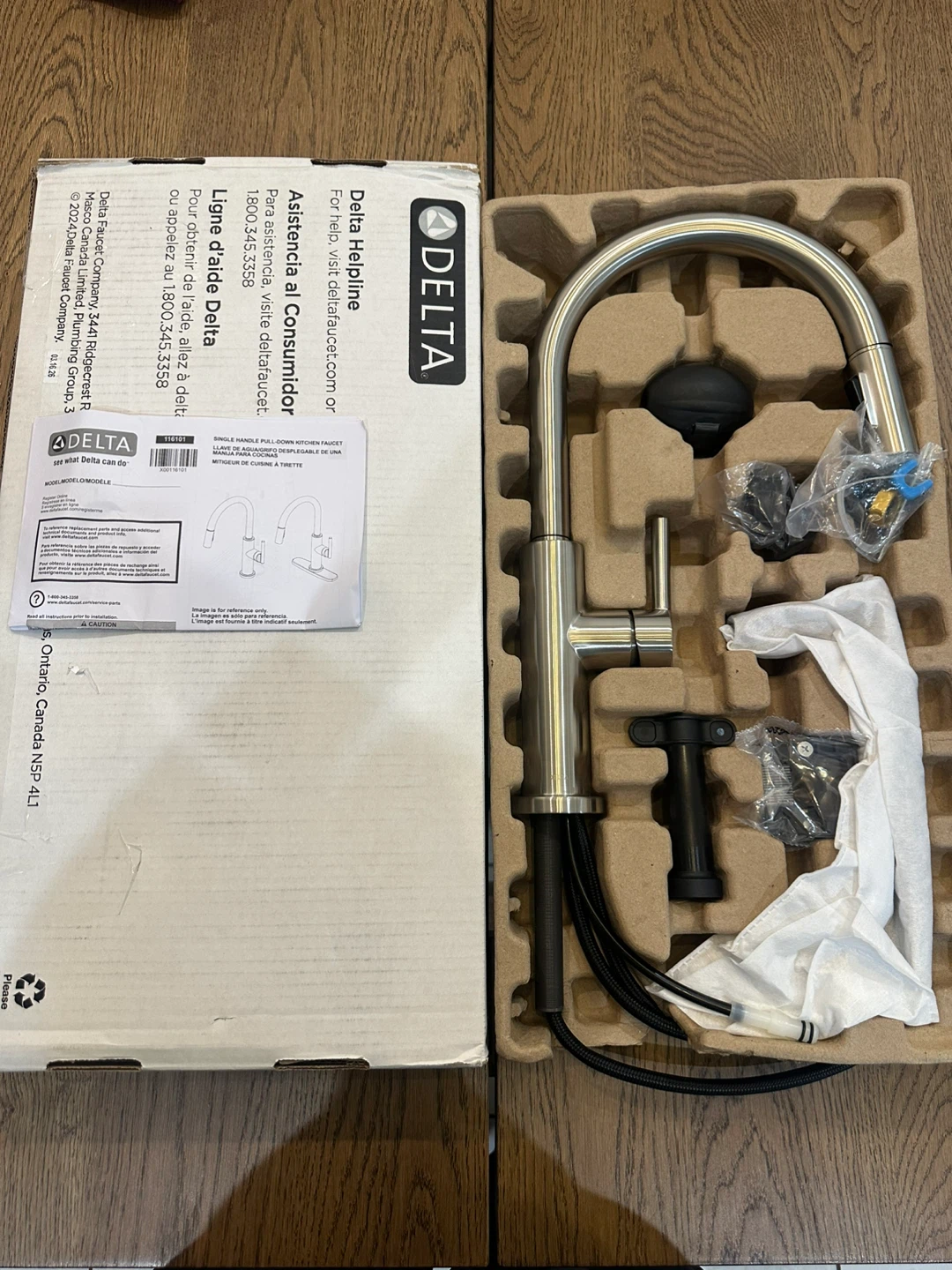 Delta Nicoli Pull-Down Kitchen Faucet - 19867LF-SS - photo 2
