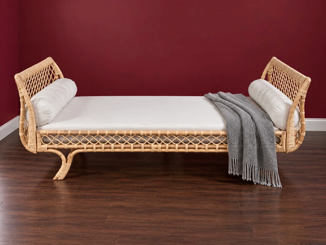New Boho Rattan Twin Size Daybed Sofa