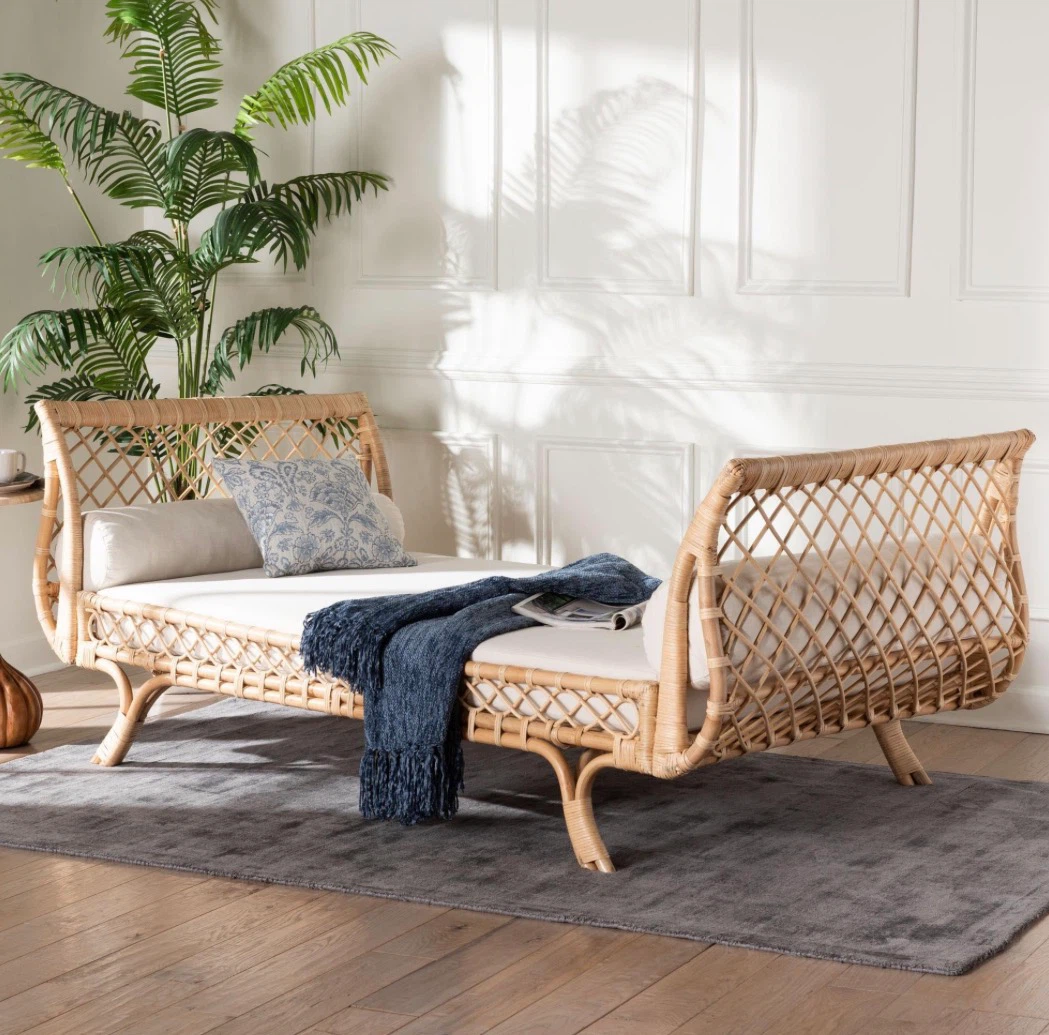New Boho Rattan Twin Size Daybed Sofa - photo 4