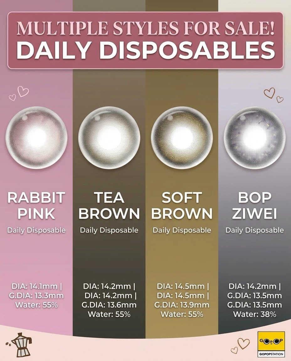 MOODY Colored Contact Lenses (Daily Disposable) ✨