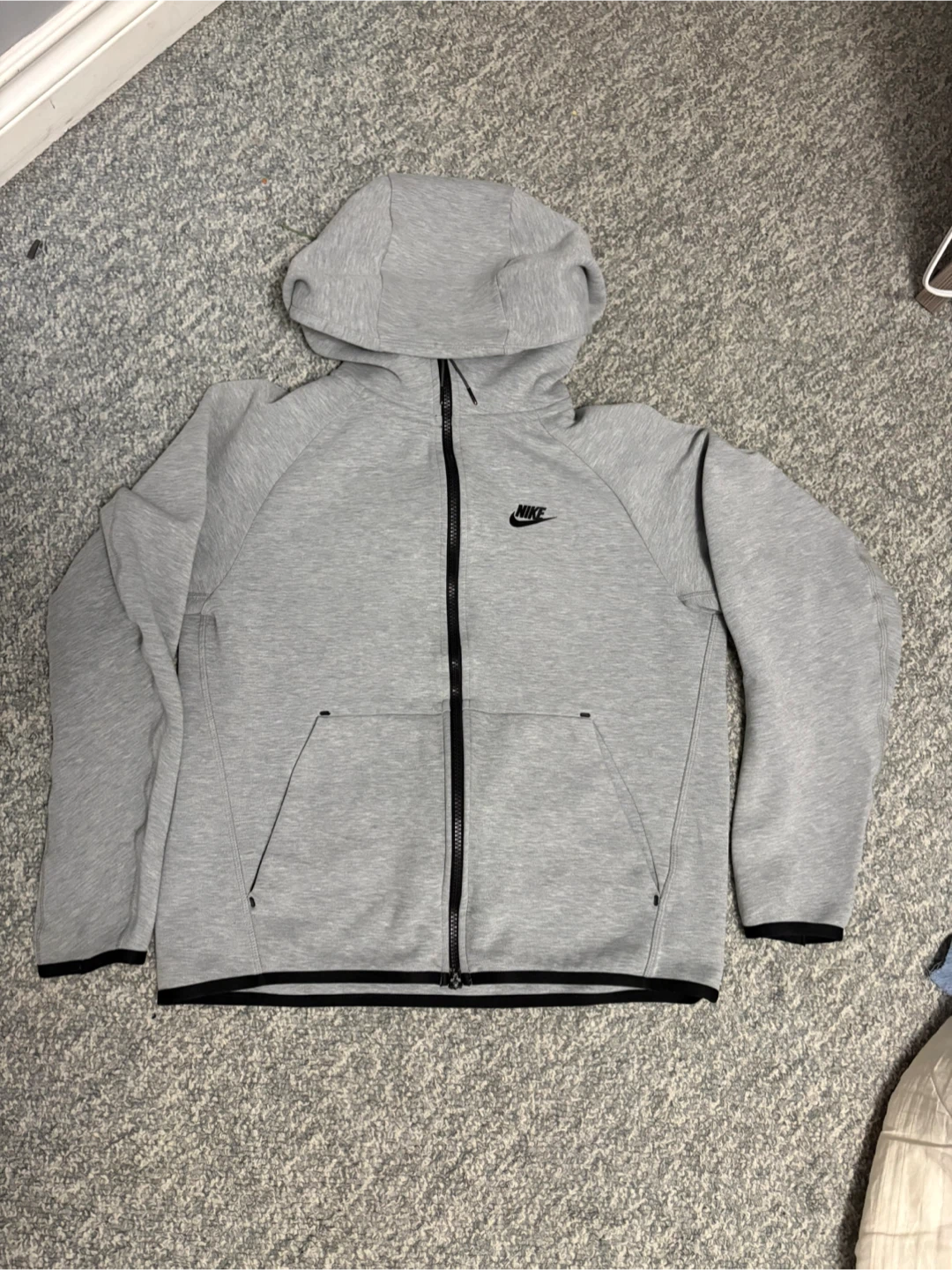 Nike Tech Fleece Full-Zip Hoodie Grey - photo 2