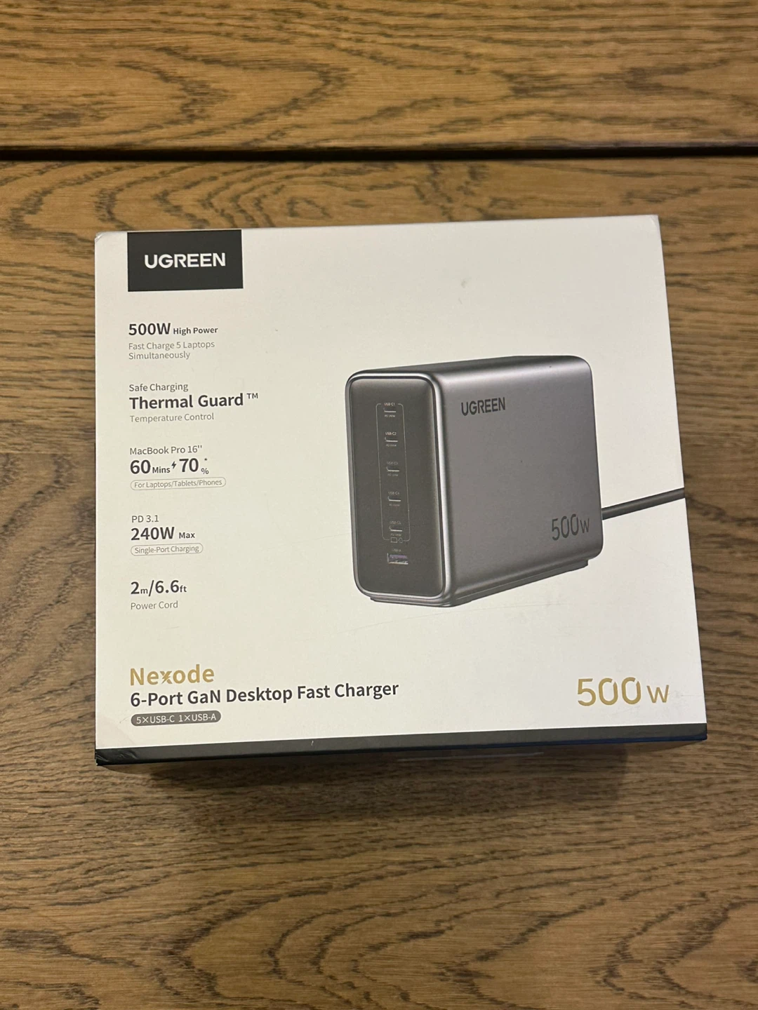 UGREEN Nexode 500W 6-Port GaN Desktop Fast Charger