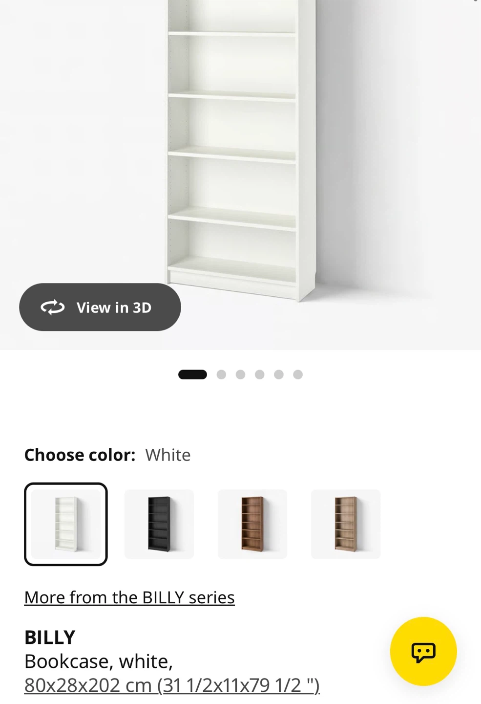 IKEA BILLY Bookcase - White - photo 2