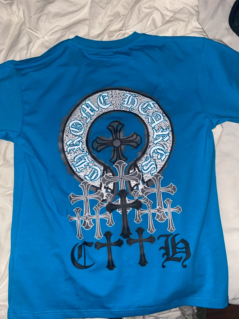 Chrome Hearts Blue T-Shirt - photo 2