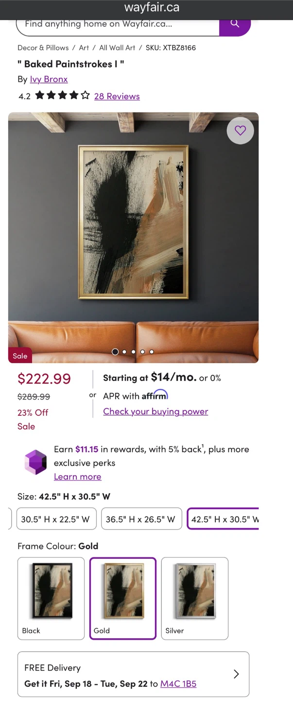 Ivy Bronx Baked Paintstrokes I Wall Art
