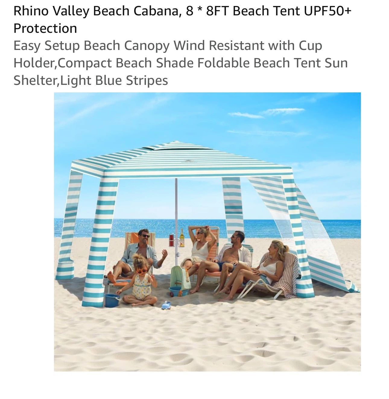 Rhino Valley Beach Cabana 8 X 8 Ft - photo 2