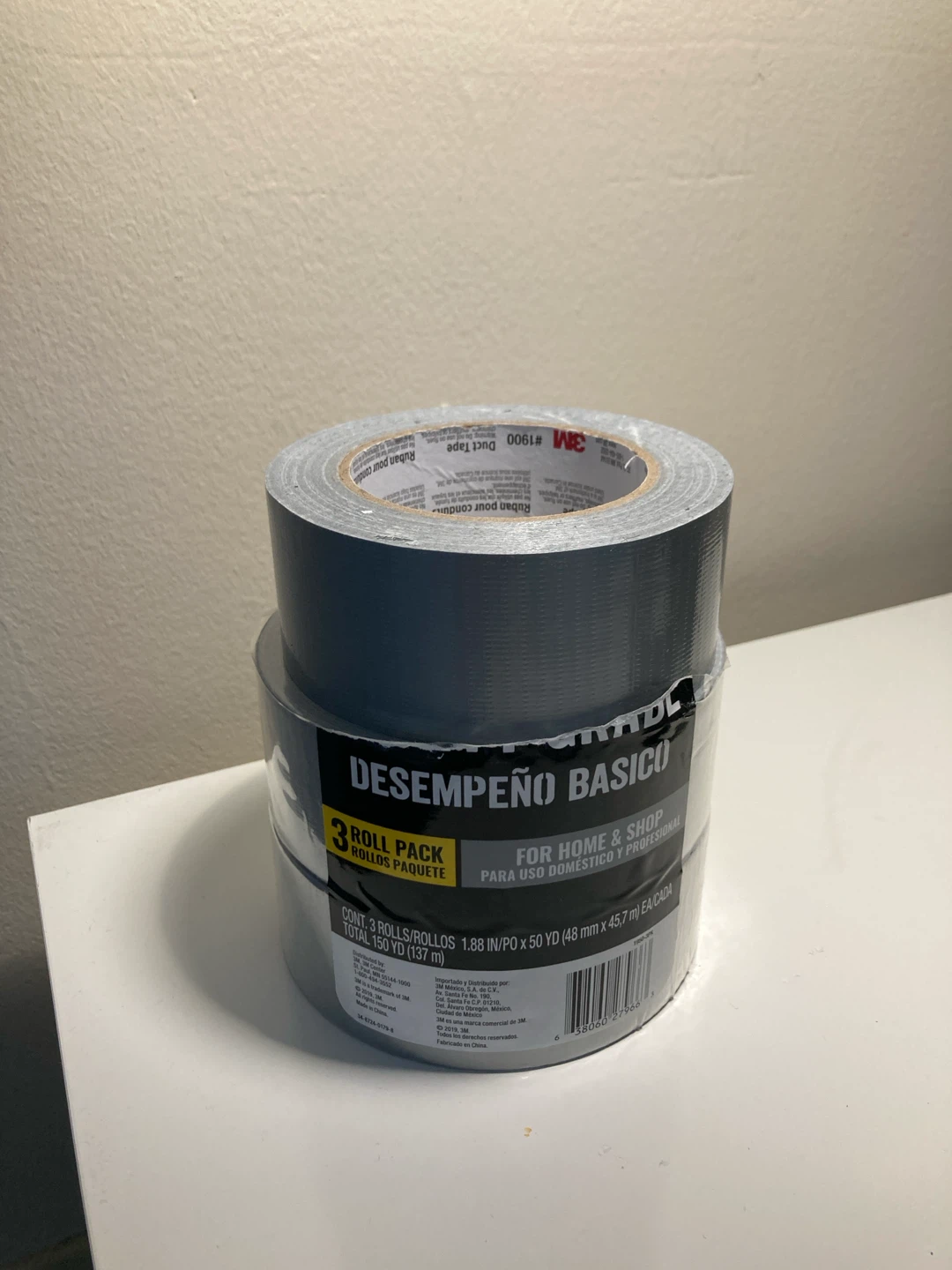 3M #1900 Duct Tape 3 Roll Pack