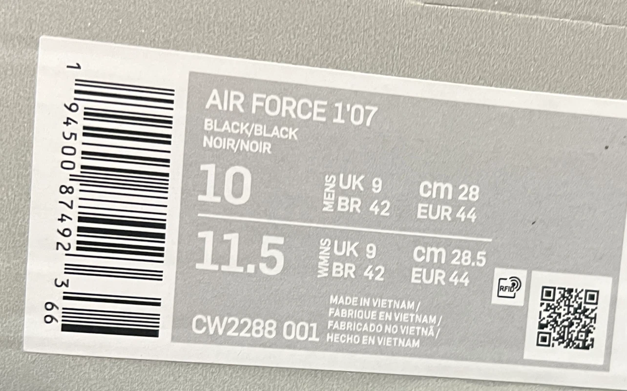 Nike Air Force 1 Black - photo 4