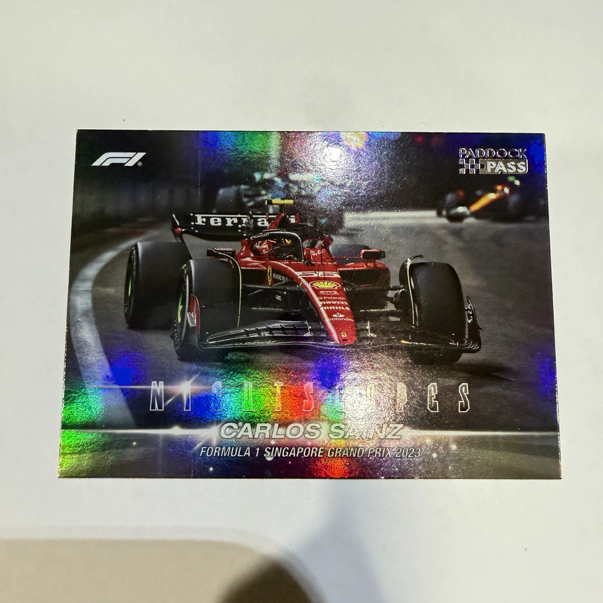Topps F1 Night Scapes Carlos Sainz Card