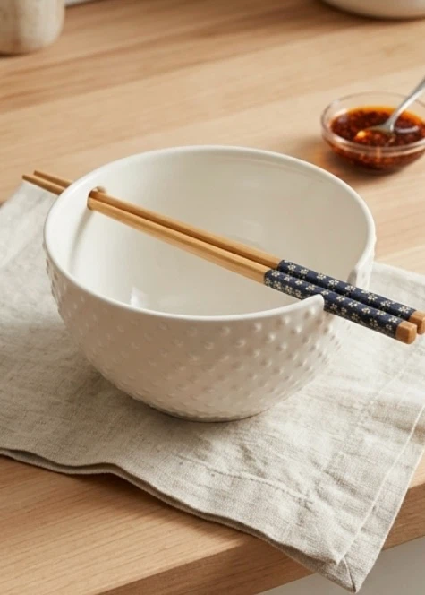 Rachel Zoe Noodle Bowl with Chopsticks