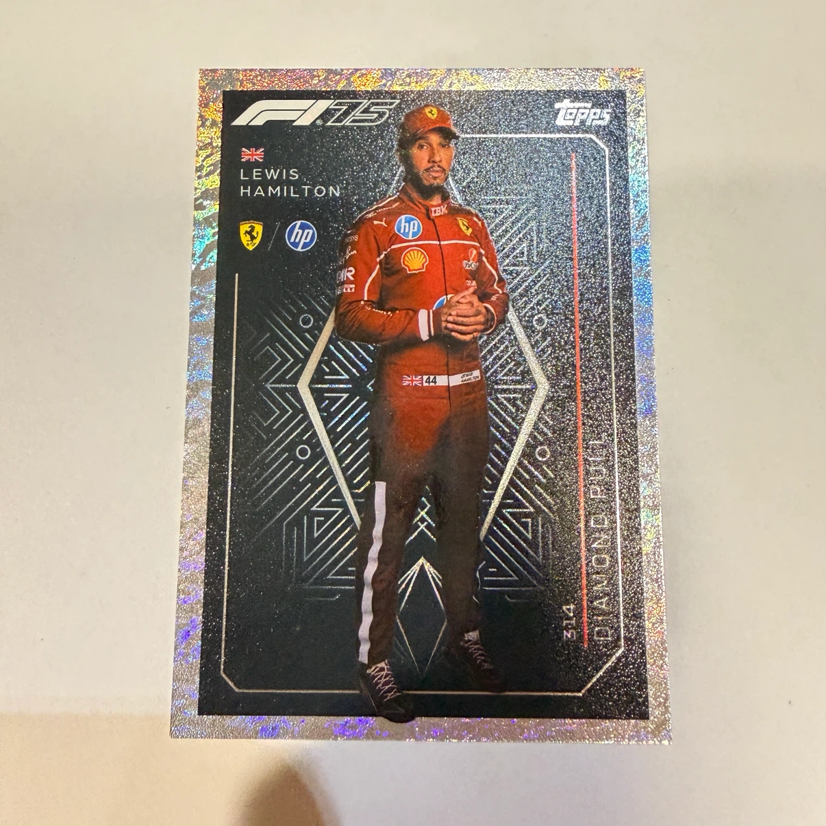Topps F1 Lewis Hamilton Diamond Pull Trading Card