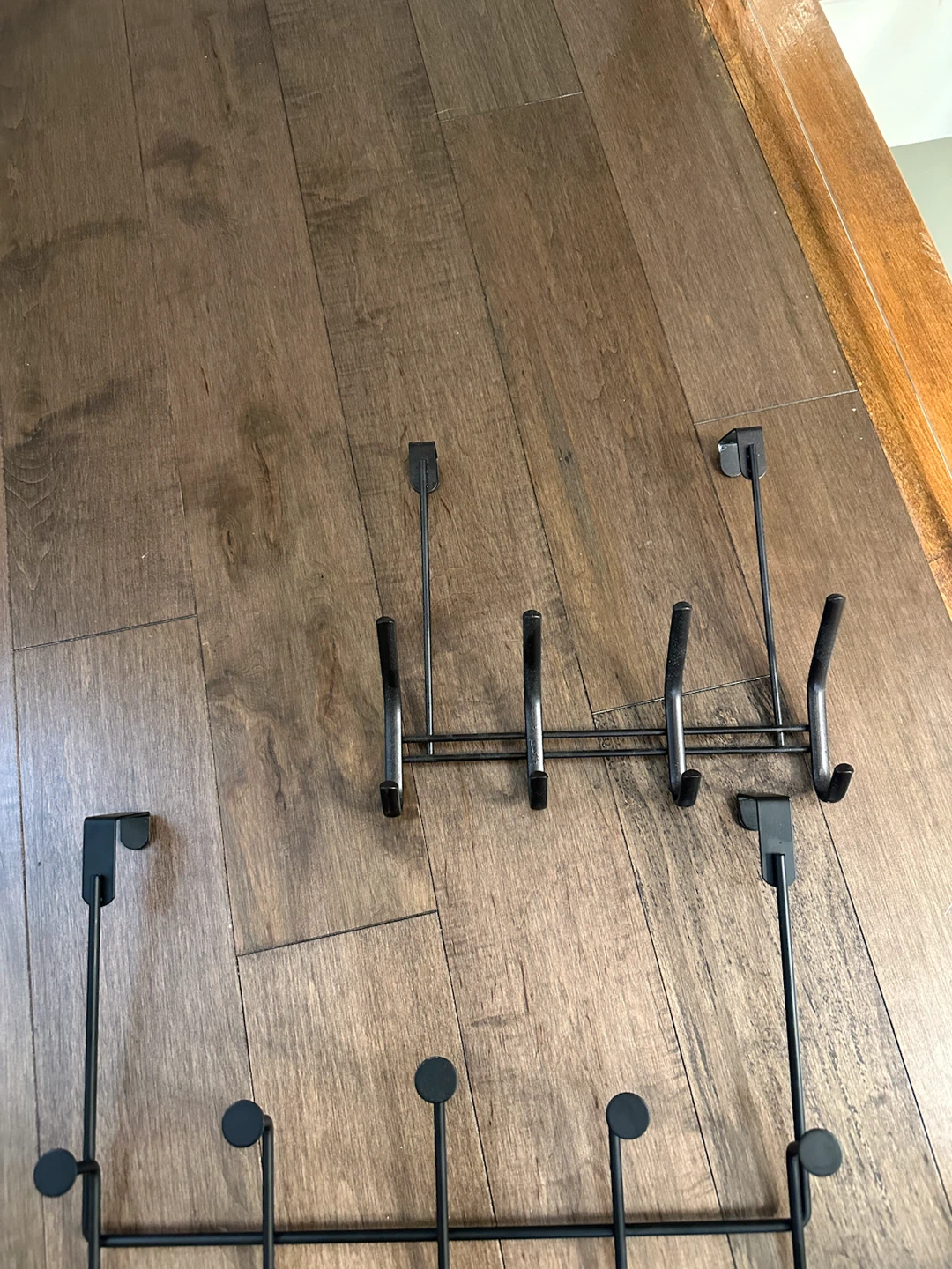 Black Metal Over-the-Door Hook Set