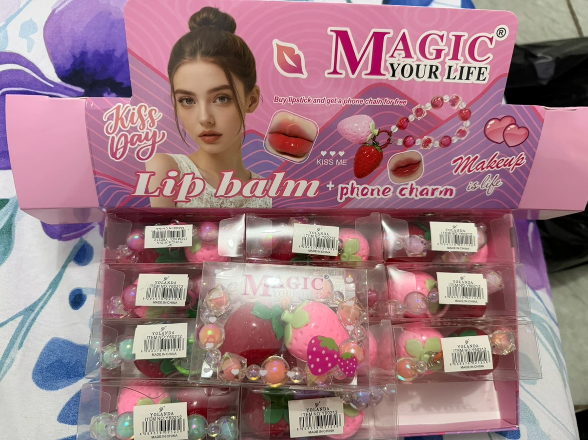 Magic Your Life Strawberry Lip Balm and Phone Charm - photo 2