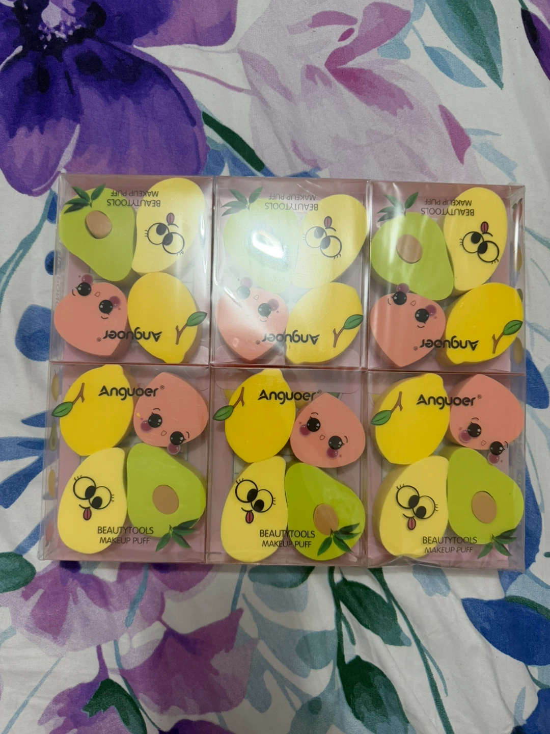 Anguoer Fruit Shape Makeup Puff Set - photo 2