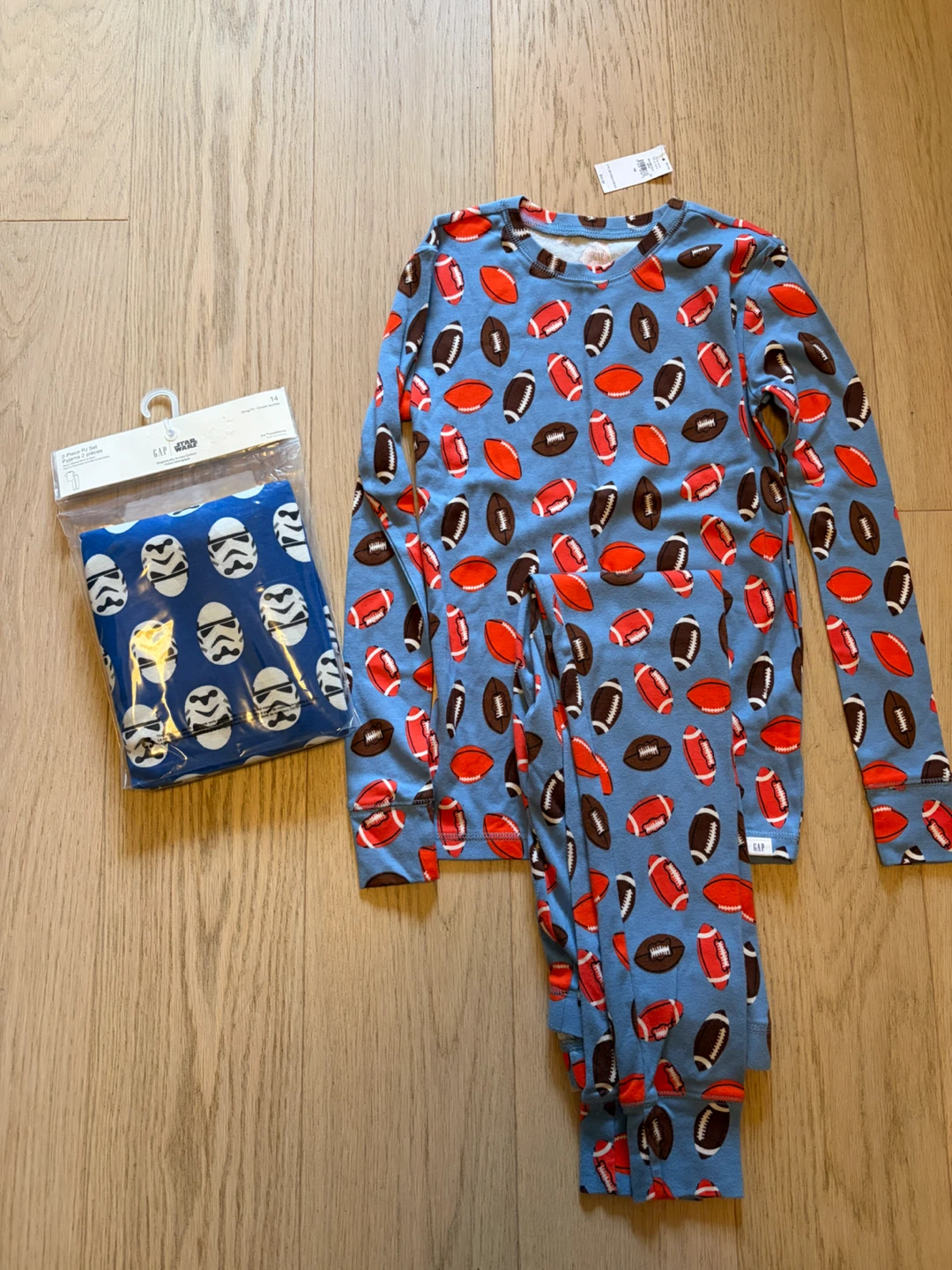BNWT GAP Kids Pajamas - Football & Star Wars