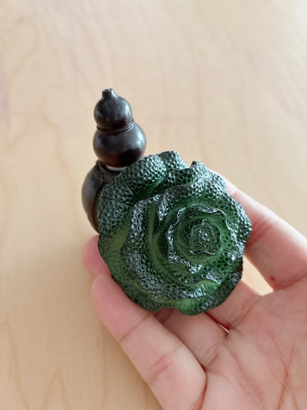 Color-Changing Chinese Cabbage and Gourd Tea Pet(茶宠） - photo 2