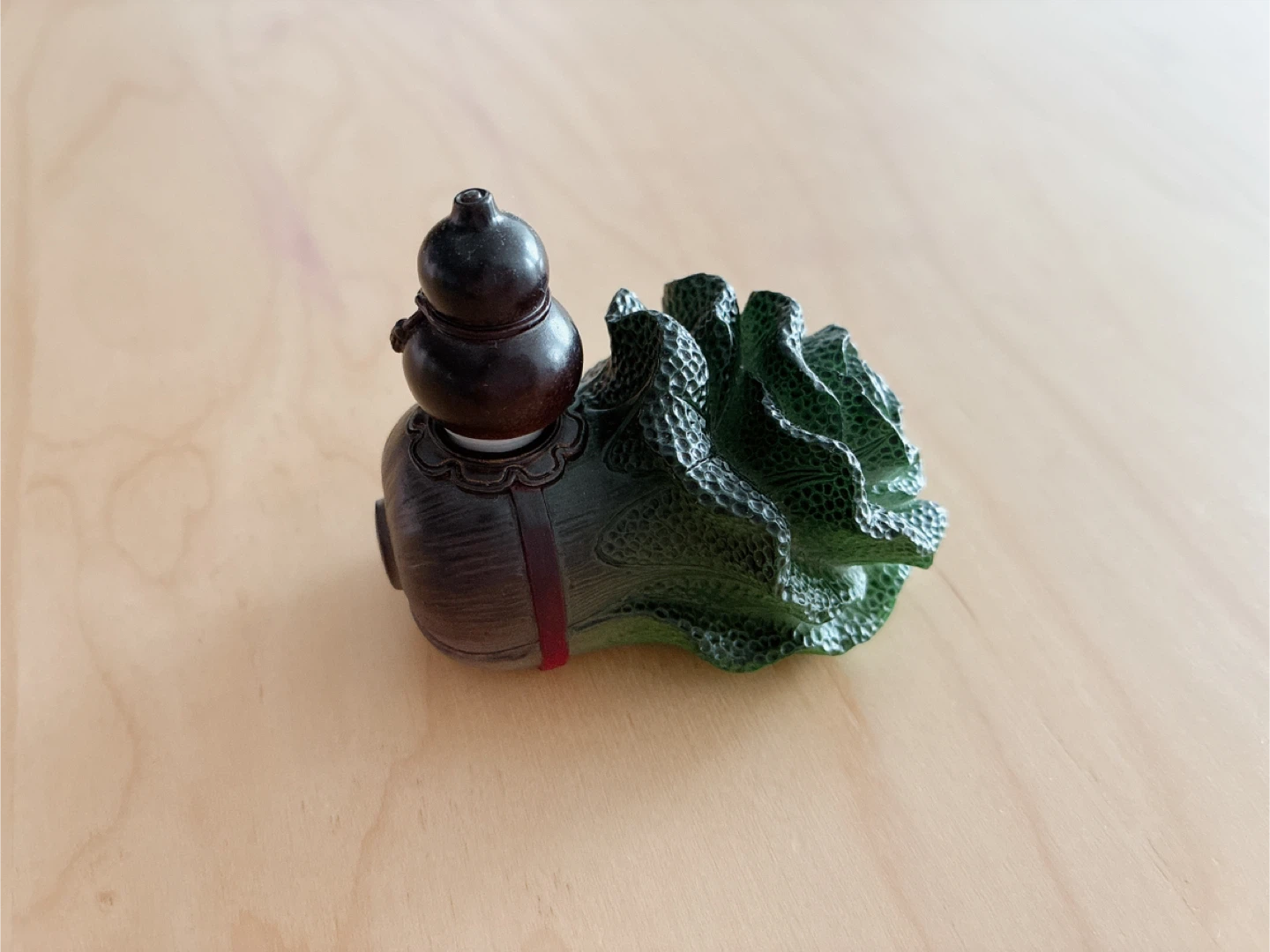 Color-Changing Chinese Cabbage and Gourd Tea Pet(茶宠）