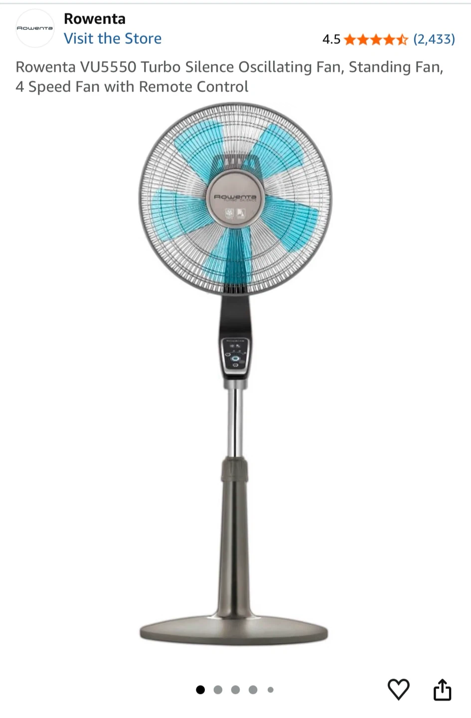 Rowenta Standing Fan - photo 3