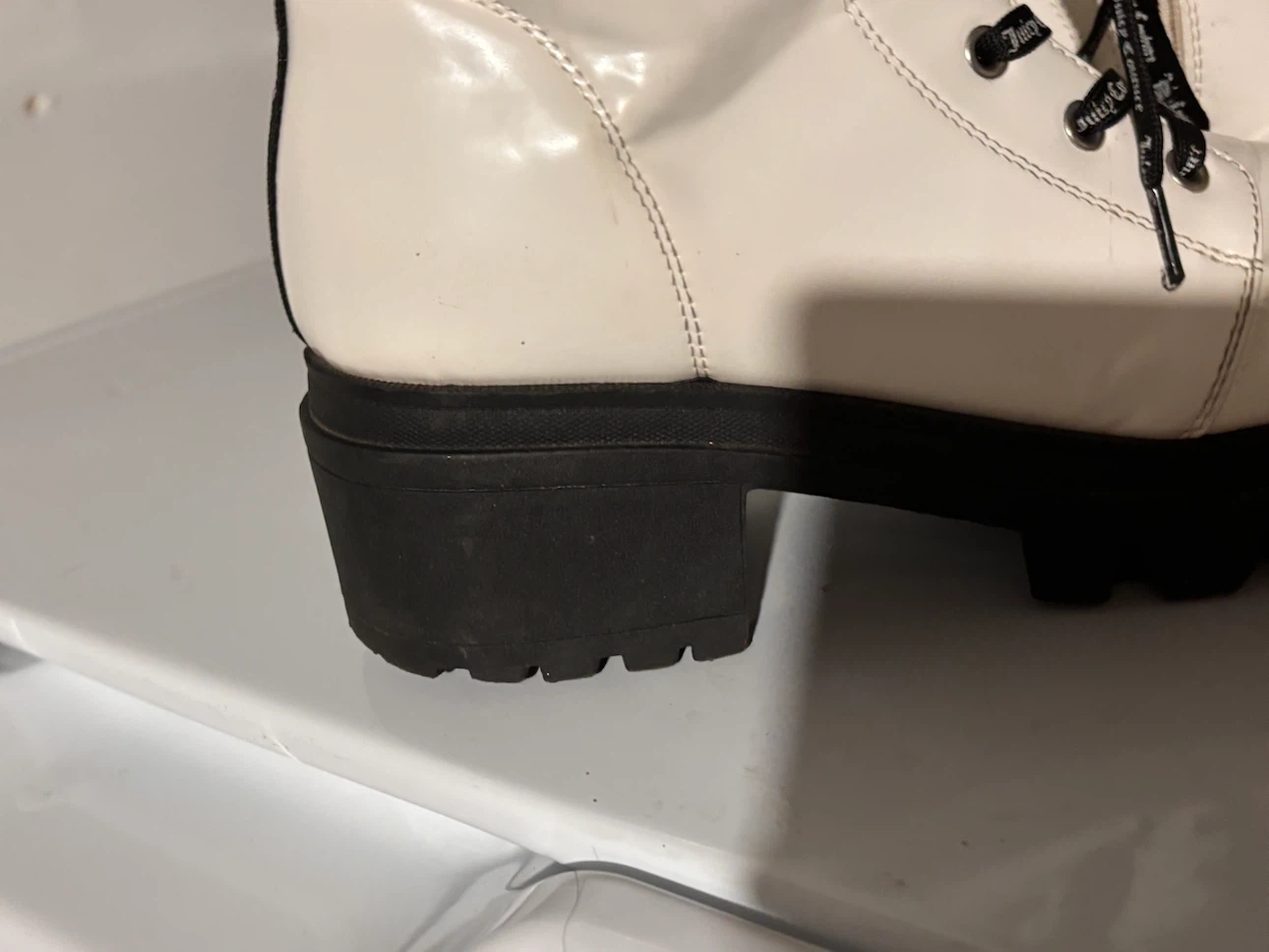 Juicy Couture White Lace-Up Boots - photo 4
