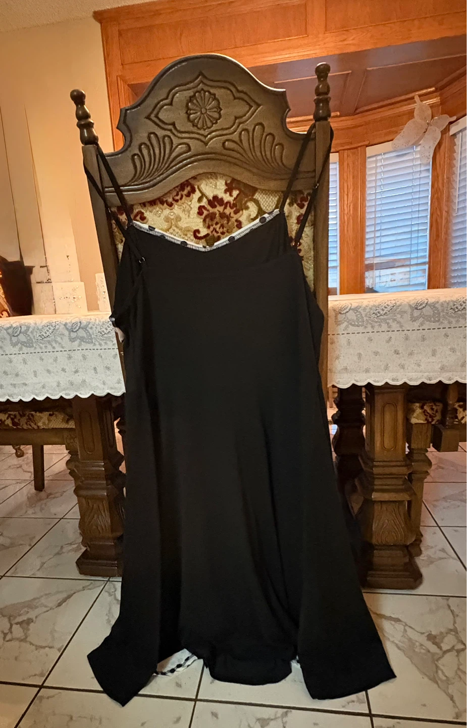 Retro Black & White Polka Dot Dress – 2XL - photo 2