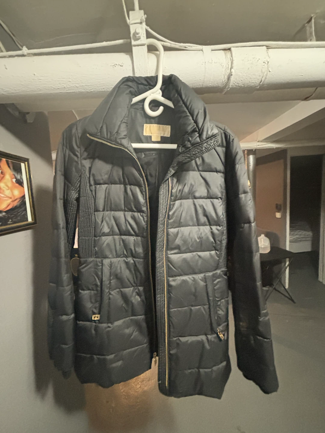 Michael Kors Black Quilted Puffer Jacket XS