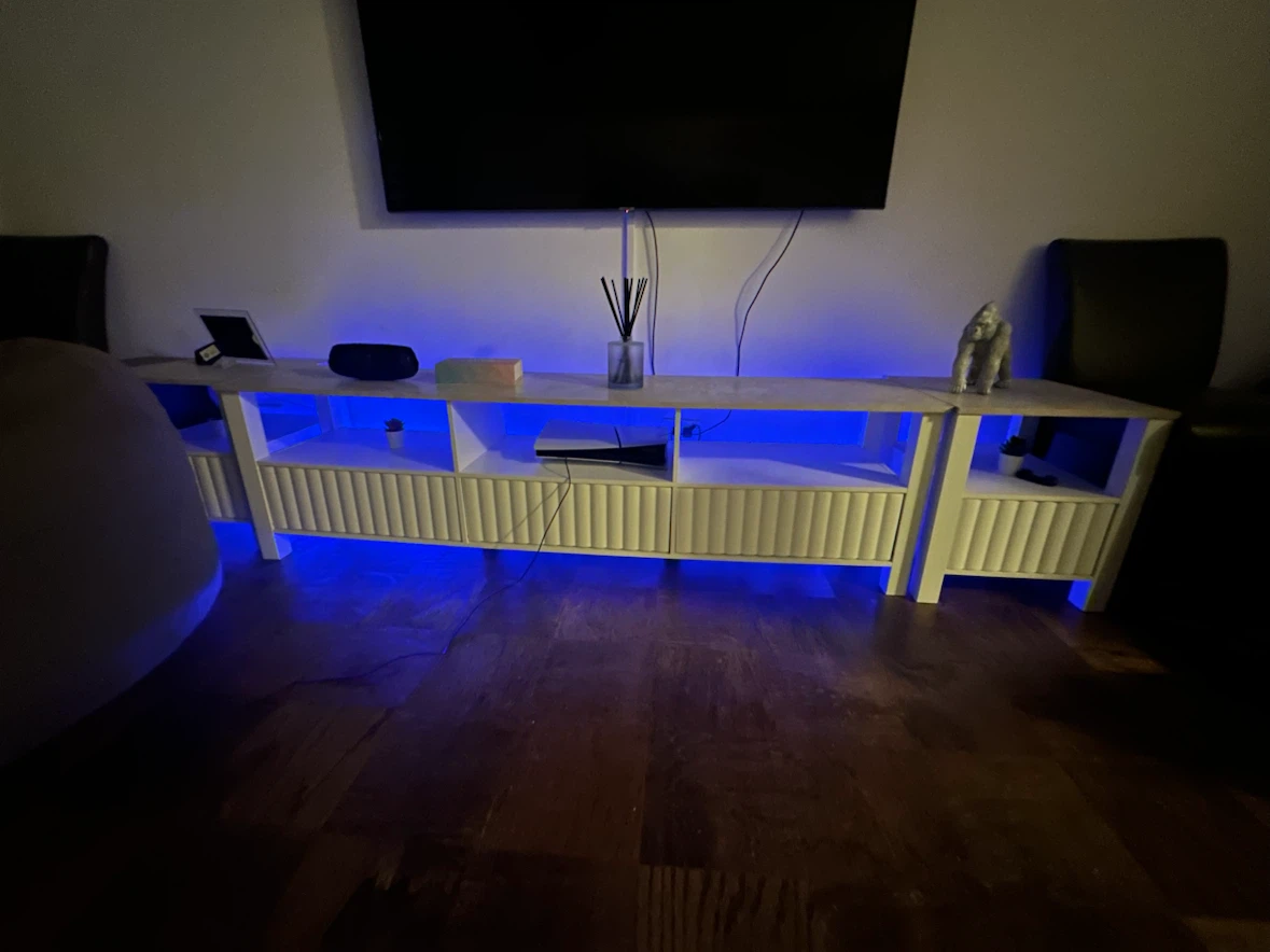 Modern White TV Stand