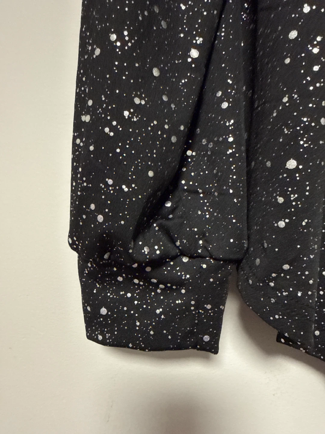 Black Sparkle Wrap Blouse - photo 2