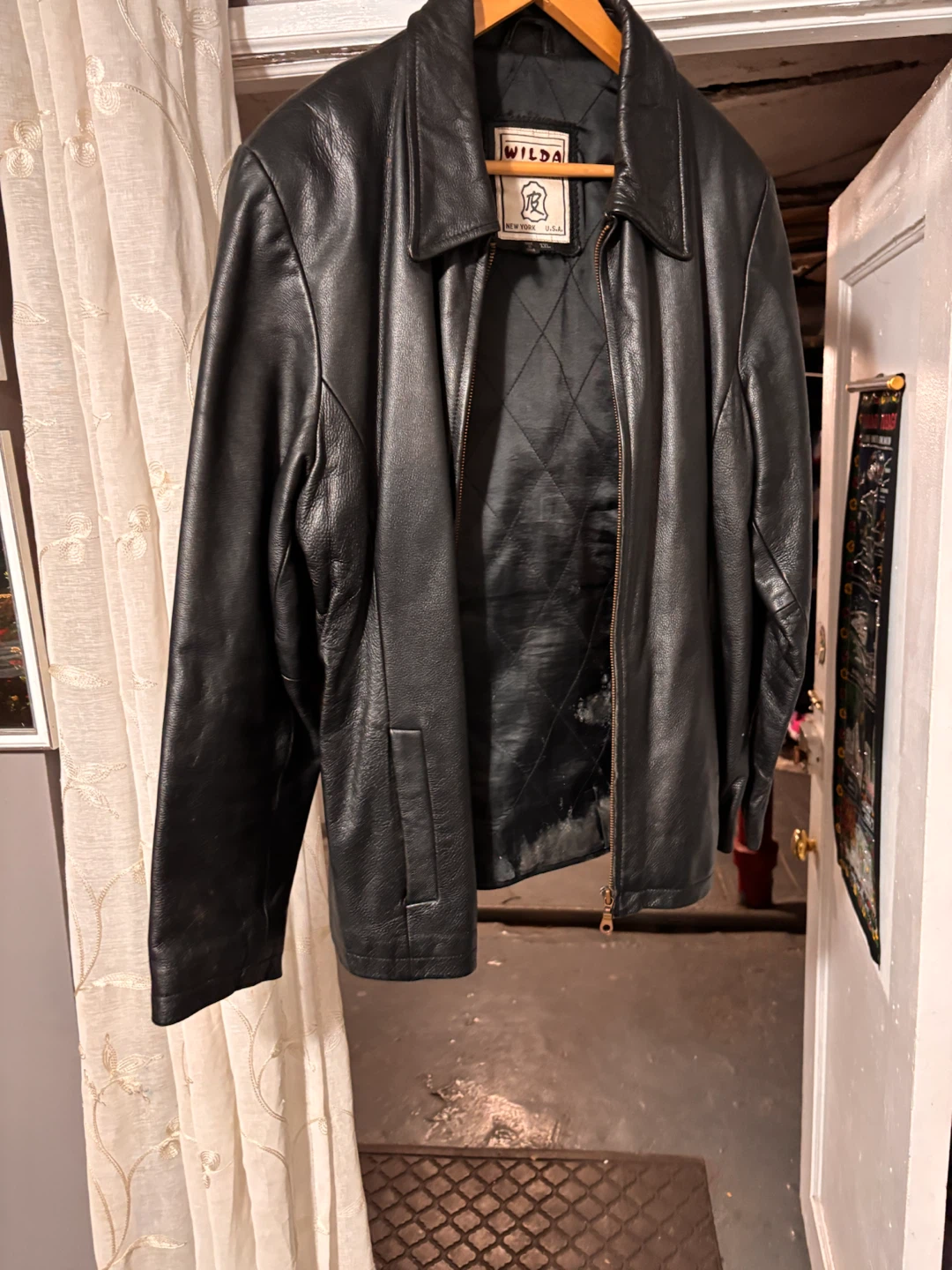 Wilda Genuine Leather Jacket Black