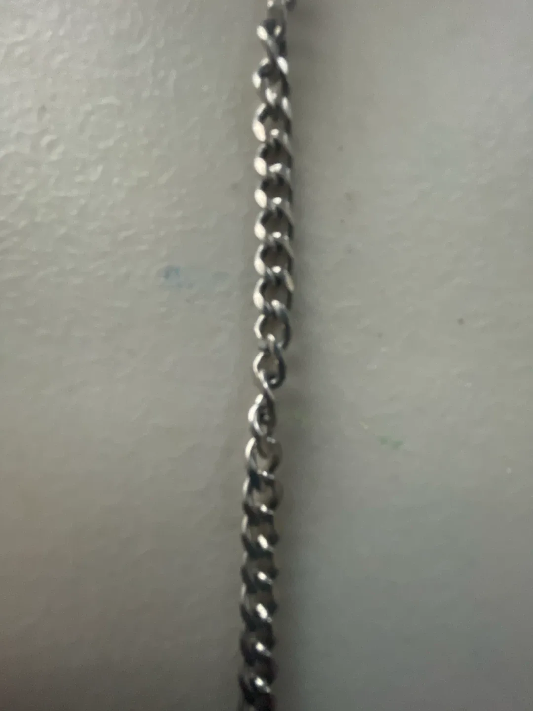 Silver Curb Chain Necklace