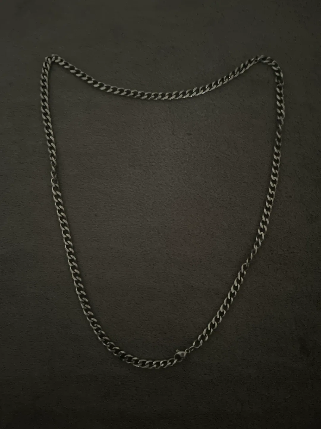 Silver Curb Chain Necklace - photo 2