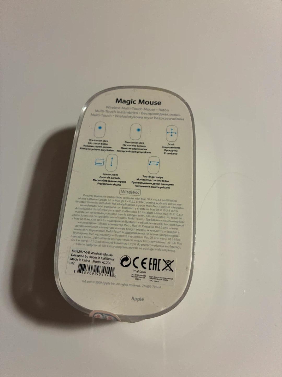 Apple Magic Mouse 1st Gen A1296 with Original Packaging - photo 2
