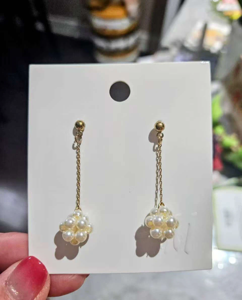 H&M gold-tone pearl drop earrings - NEED TO SELL EVERYTHING