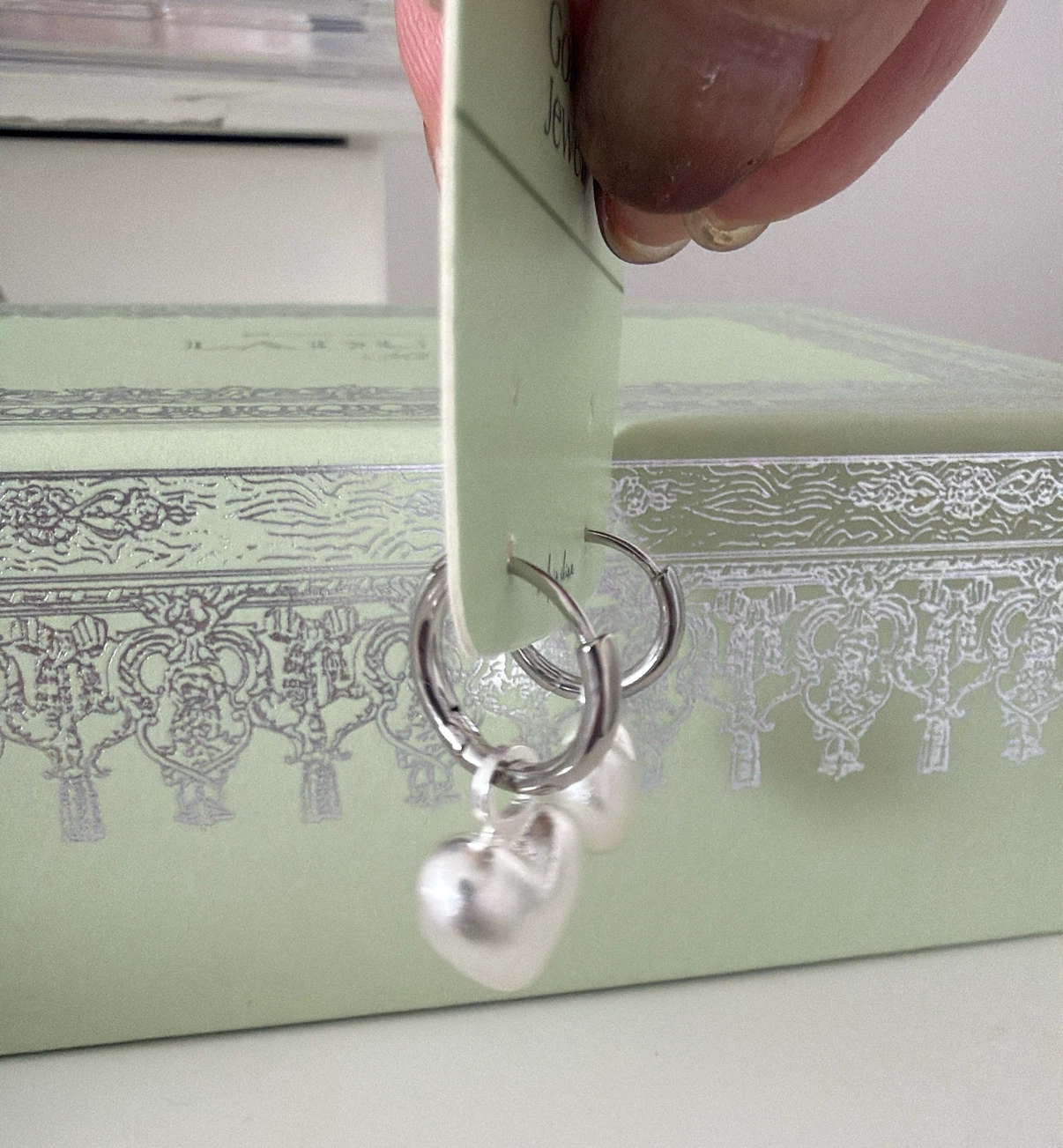 3D Heart sharp earrings - photo 5