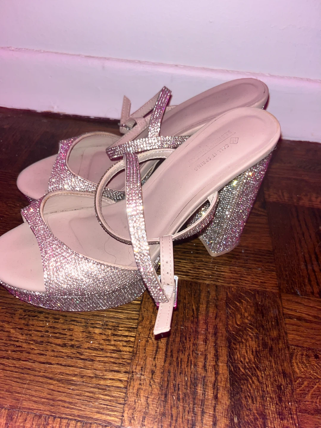 Call It Spring Rhinestone Block Heels - photo 3