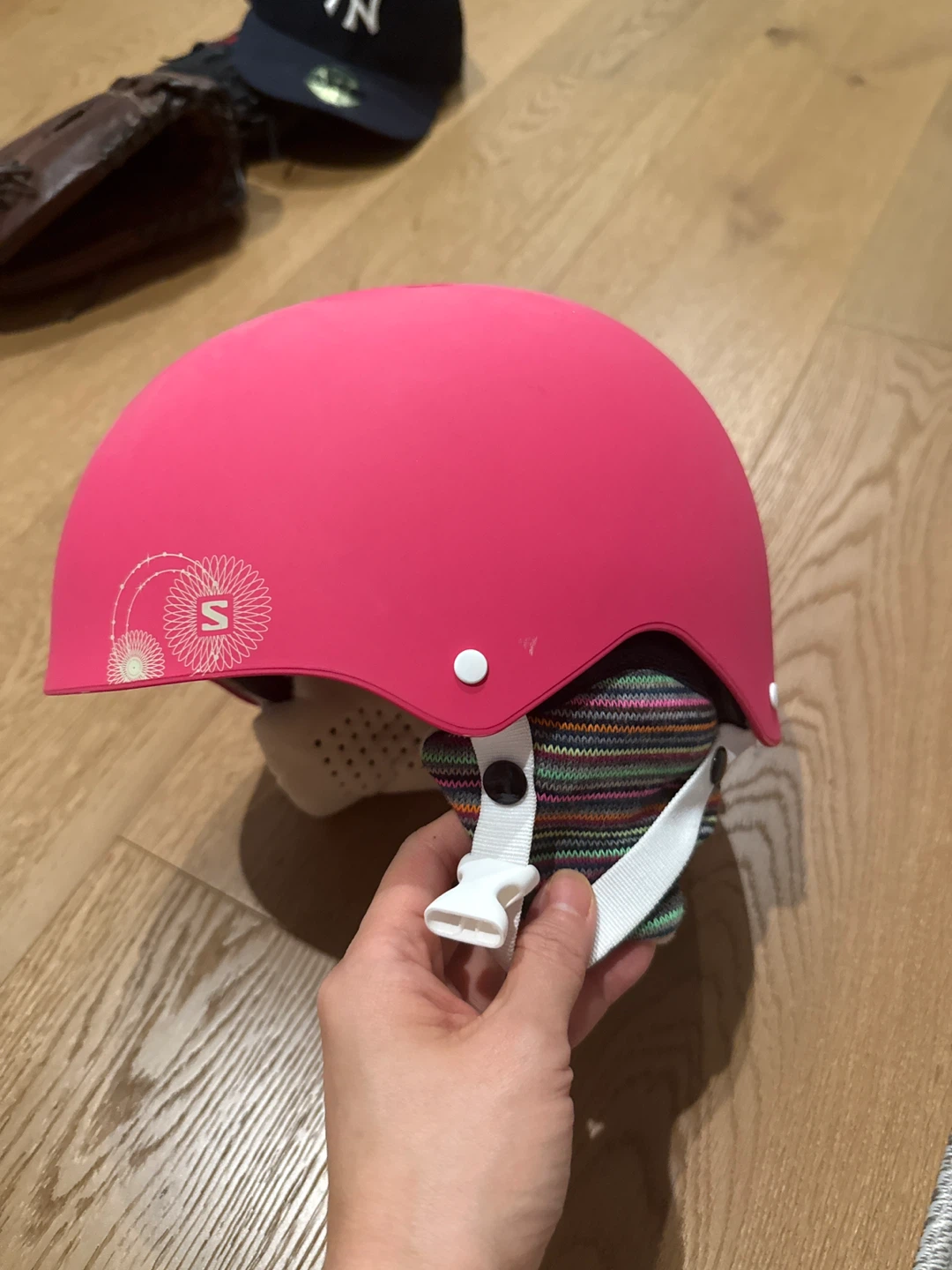Pink Ski Helmet