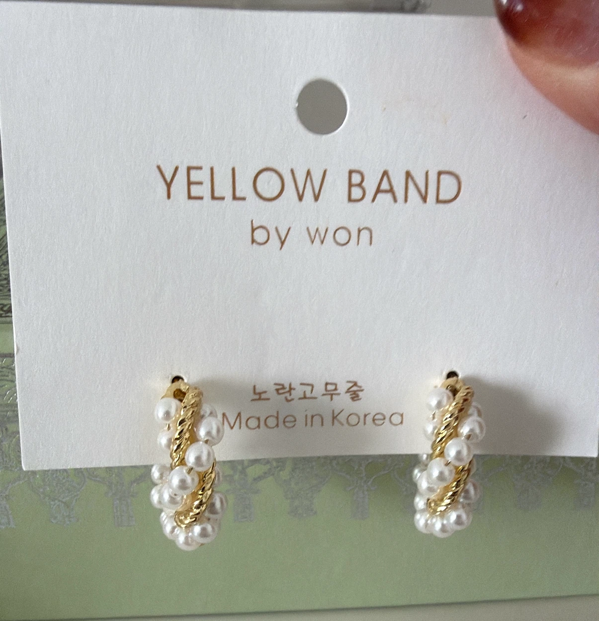 Pearl ring earrings - photo 2
