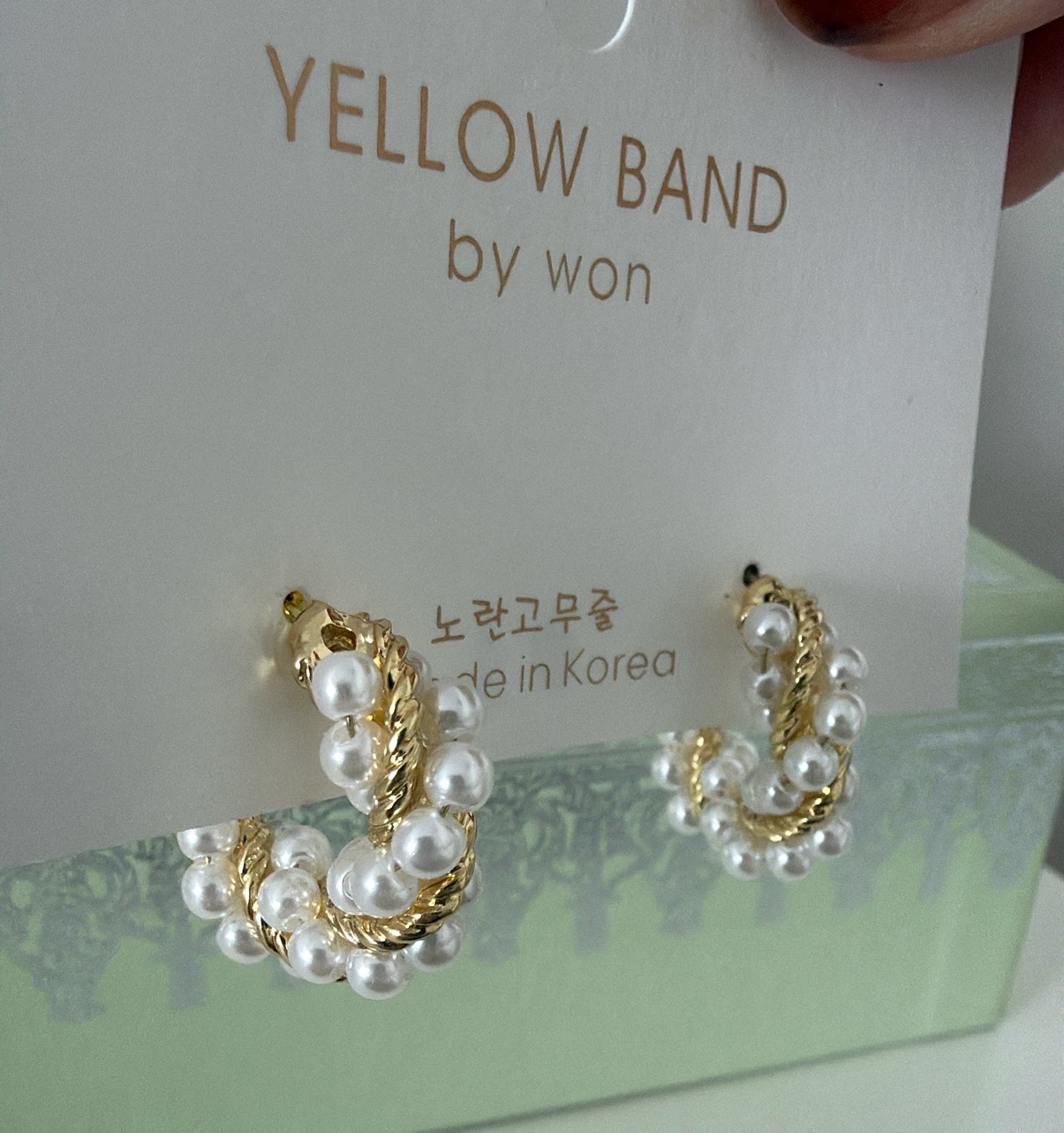 Pearl ring earrings - photo 5