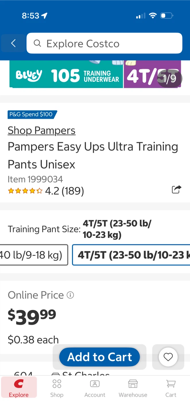 Diaper pampers  pull ups 4t/5t - photo 4