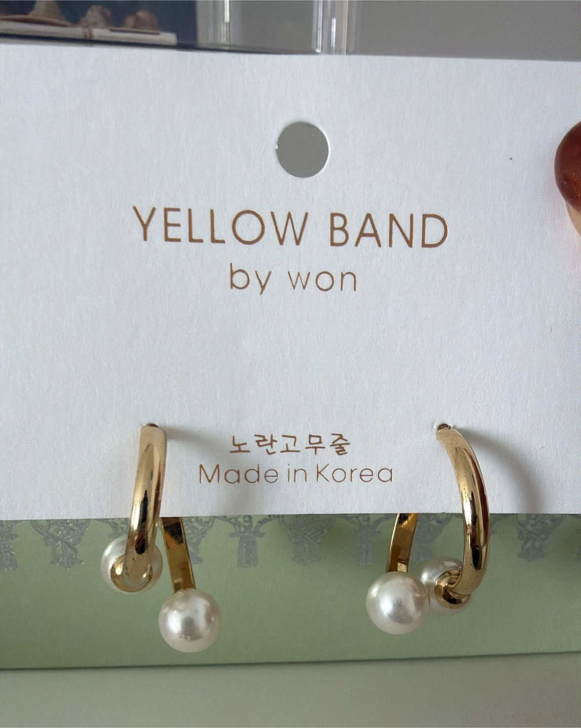 Pearl ring earrings