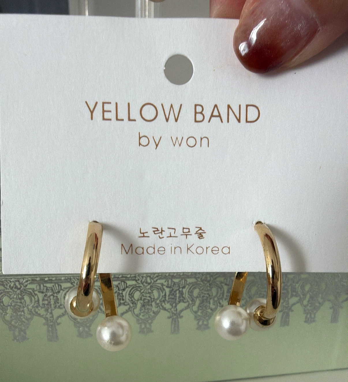 Pearl ring earrings - photo 4