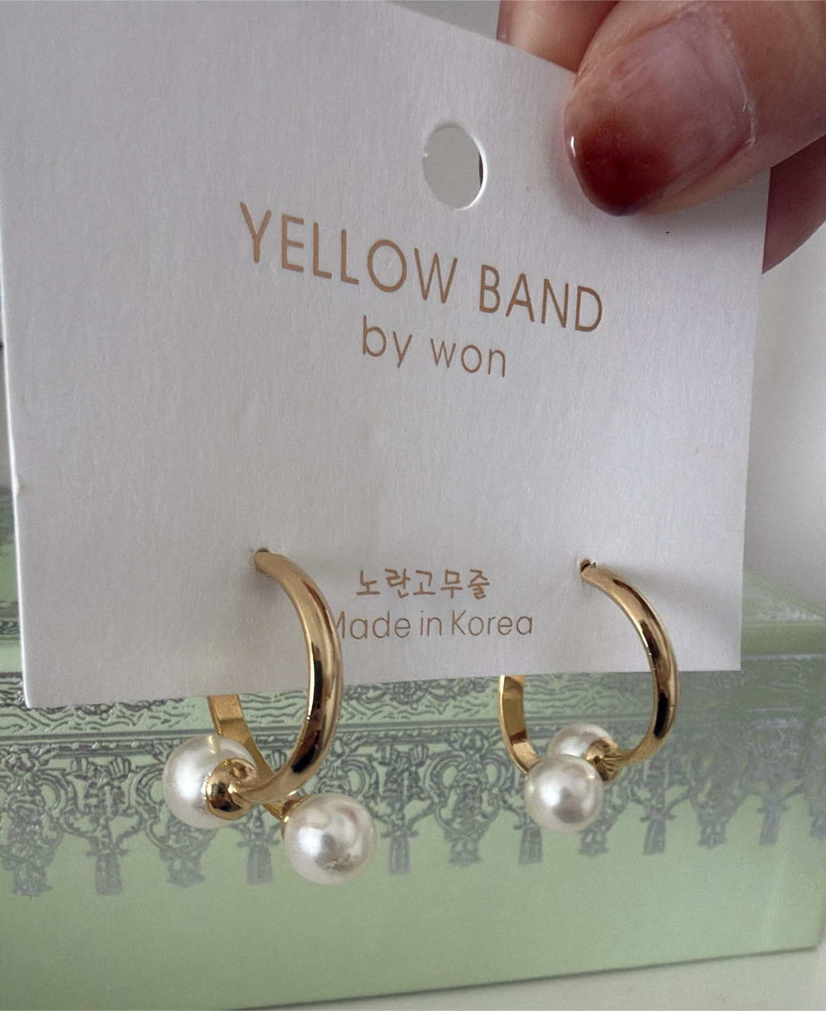 Pearl ring earrings - photo 5