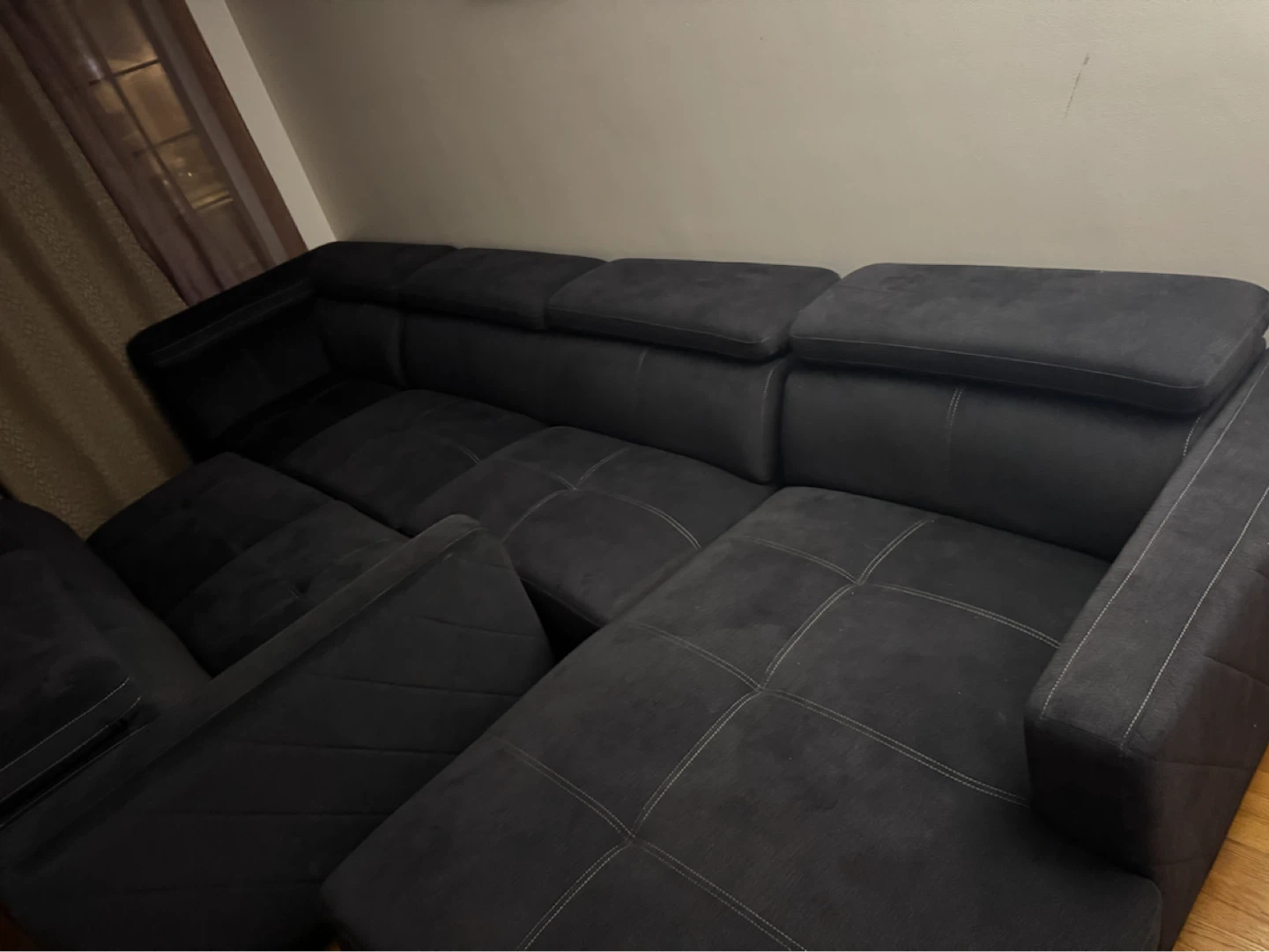 Large Sectional Sofa - Dark Gray - photo 2