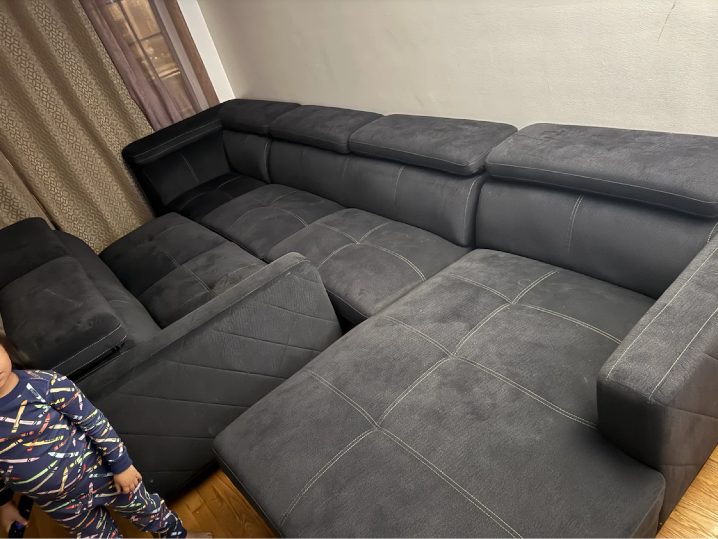 Large Sectional Sofa - Dark Gray - photo 3